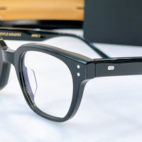S-sunglasses Anti Radiation Computer Glasses For Volta Women Rectangular Black Acetate Frame Eyewear Anti Blue Light Blocking Ray Wellington Style Glasses Optical Spectacle Eyeglass Replaceable Lenses For Adult 99.9% UV Protection Blue Light
