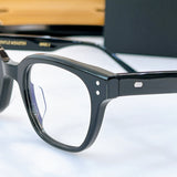 S-sunglasses Anti Radiation Computer Glasses For Volta Women Rectangular Black Acetate Frame Eyewear Anti Blue Light Blocking Ray Wellington Style Glasses Optical Spectacle Eyeglass Replaceable Lenses For Adult 99.9% UV Protection Blue Light