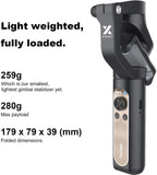 E-electronic XINPU Hohem iSteady X Smartphone Gimbal Stabilizer 259g Ultra-Light Weighted Payload 280g Selfie Stick Mode Low-Angle Shooting Mode Moment Mode