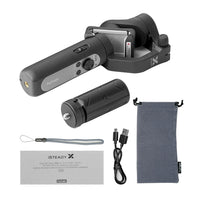 E-electronic XINPU Hohem iSteady X Smartphone Gimbal Stabilizer 259g Ultra-Light Weighted Payload 280g Selfie Stick Mode Low-Angle Shooting Mode Moment Mode