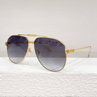 0352S Pure Titanium Double Bridge Women Luxury Gold Sunglasses Uv400 Original Quality Solar Glasses Men Oval CT Eyewear