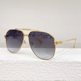 0352S Pure Titanium Double Bridge Women Luxury Gold Sunglasses Uv400 Original Quality Solar Glasses Men Oval CT Eyewear
