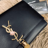 H-bag YSL handbag KATE MEDIUM WITH TASSEL IN SMOOTH LEATHER NO.354119 24-14.5-5cm