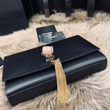 H-bag YSL handbag KATE MEDIUM WITH TASSEL IN SMOOTH LEATHER NO.354119 24-14.5-5cm