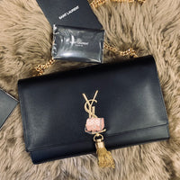 H-bag YSL handbag KATE MEDIUM WITH TASSEL IN SMOOTH LEATHER NO.354119 24-14.5-5cm