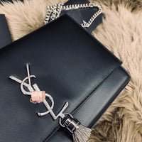 H-bag YSL handbag KATE MEDIUM WITH TASSEL IN SMOOTH LEATHER NO.354119 24-14.5-5cm