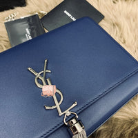 H-bag YSL handbag KATE MEDIUM WITH TASSEL IN SMOOTH LEATHER NO.354119 24-14.5-5cm