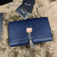 H-bag YSL handbag KATE MEDIUM WITH TASSEL IN SMOOTH LEATHER NO.354119 24-14.5-5cm