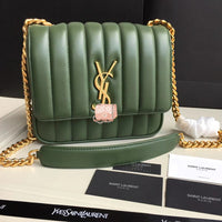 H-bag YSL handbag VICKY MEDIUM IN MATELASSÉ LAMBSKIN NO.80021 20.5-17-8cm