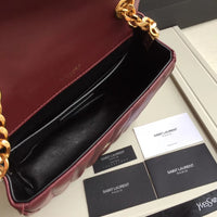H-bag YSL handbag VICKY MEDIUM IN MATELASSÉ LAMBSKIN NO.80021 20.5-17-8cm