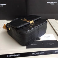 H-bag YSL handbag VICKY MEDIUM IN MATELASSÉ LAMBSKIN NO.80021 20.5-17-8cm