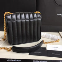 H-bag YSL handbag VICKY MEDIUM IN MATELASSÉ LAMBSKIN NO.80021 20.5-17-8cm