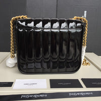 H-bag YSL handbag VICKY MEDIUM IN MATELASSÉ LAMBSKIN NO.80021 20.5-17-8cm