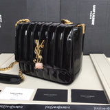 H-bag YSL handbag VICKY MEDIUM IN MATELASSÉ LAMBSKIN NO.80021 20.5-17-8cm