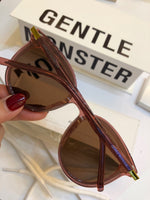 S-sunglasses Gentle Monster FLATBA Retro Mirror Designer Flat Lens Sunglasses EAST MOON