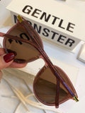 S-sunglasses Gentle Monster FLATBA Retro Mirror Designer Flat Lens Sunglasses EAST MOON