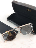 S-sunglasses JINNNN HACKER sunglasses geometric metal alloy Clear lens with adjustable metal nose pads