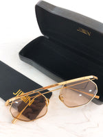 S-sunglasses JINNNN HACKER sunglasses geometric metal alloy Clear lens with adjustable metal nose pads