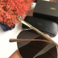 S-sunglasses JINNNN HACKER sunglasses geometric metal alloy Clear lens with adjustable metal nose pads