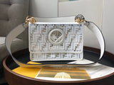 H-bag Fendi KAN I F SMALL PU mini cross-body bag 25cm