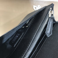 H-bag Fendi KARLITO WALLET ON CHAIN Black leather wallet