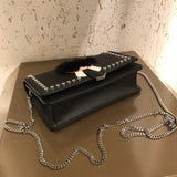 H-bag Fendi KARLITO WALLET ON CHAIN Black leather wallet