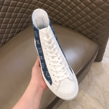 S-shoe Louis Vuitton Classic Canvas Shoes High Top Canvas Sneakers