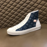 S-shoe Louis Vuitton Classic Canvas Shoes High Top Canvas Sneakers