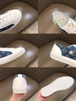 S-shoe Louis Vuitton Classic Canvas Shoes High Top Canvas Sneakers