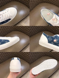 S-shoe Louis Vuitton Classic Canvas Shoes High Top Canvas Sneakers