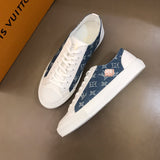 S-shoe Louis Vuitton Classic Canvas Shoes High Top Canvas Sneakers