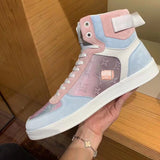 S-shoe Louis Vuitton Classic Hellcat Roar Face Canvas Shoes High Top Canvas Sneakers