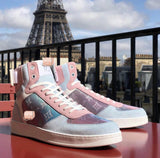 S-shoe Louis Vuitton Classic Hellcat Roar Face Canvas Shoes High Top Canvas Sneakers