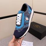 S-shoe Prada Men's Tennis Shoes Slip On Knit Walking Running Gym Sneakers