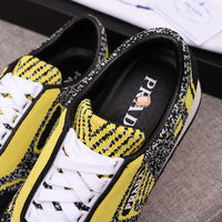 S-shoe Prada Men's Tennis Shoes Slip On Knit Walking Running Gym Sneakers