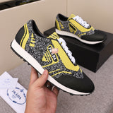 S-shoe Prada Men's Tennis Shoes Slip On Knit Walking Running Gym Sneakers