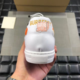 S-shoe Burberry Vintage Check and Leather Sneakers Womens Canvas Shoes