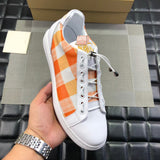 S-shoe Burberry Vintage Check and Leather Sneakers Womens Canvas Shoes