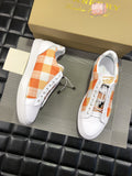 S-shoe Burberry Vintage Check and Leather Sneakers Womens Canvas Shoes