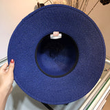 C-hat GUCCI  Womens Beach Sun Straw Hat UV UPF50 Travel Foldable Brim Summer UV Hat