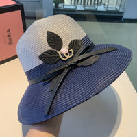 C-hat GUCCI  Womens Floppy Summer Sun Beach Straw Hat UPF50 Foldable Wide Brim