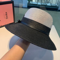 C-hat GUCCI  Womens Floppy Summer Sun Beach Straw Hat UPF50 Foldable Wide Brim
