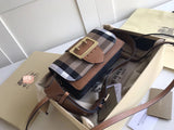 H-bag Burberry buckle 19.5-5-12 cm Women's Handbags Satchel Bag Ladies Purse Tote Shouler Bag