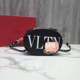 H-bag Valentino Garavani Rockstud 18-13-7 cm Women Fashion Handbags Tote Purses Shoulder Bags Top Handle Satchel Purse