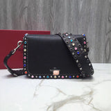 H-bag Valentino Garavani Rockstud Rolling 26-9-17cm Ladies Purses Leather Handbags Top Handle Cross Body Shoulder Bags Wristlets Clutches Wallet