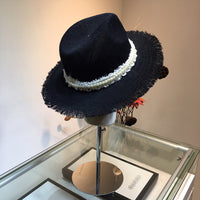 C-hat GUCCI  Women Wide Brim Straw Roll up Hat Fedora Beach Sun Hat UPF50+