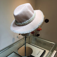 C-hat GUCCI  Women Wide Brim Straw Roll up Hat Fedora Beach Sun Hat UPF50+