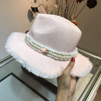 C-hat GUCCI  Women Wide Brim Straw Roll up Hat Fedora Beach Sun Hat UPF50+