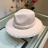 C-hat GUCCI  Women Wide Brim Straw Roll up Hat Fedora Beach Sun Hat UPF50+