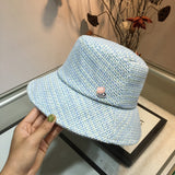 C-hat Foldable Cotton Bucket Hat for Summer Holiday Tourist Fishing
